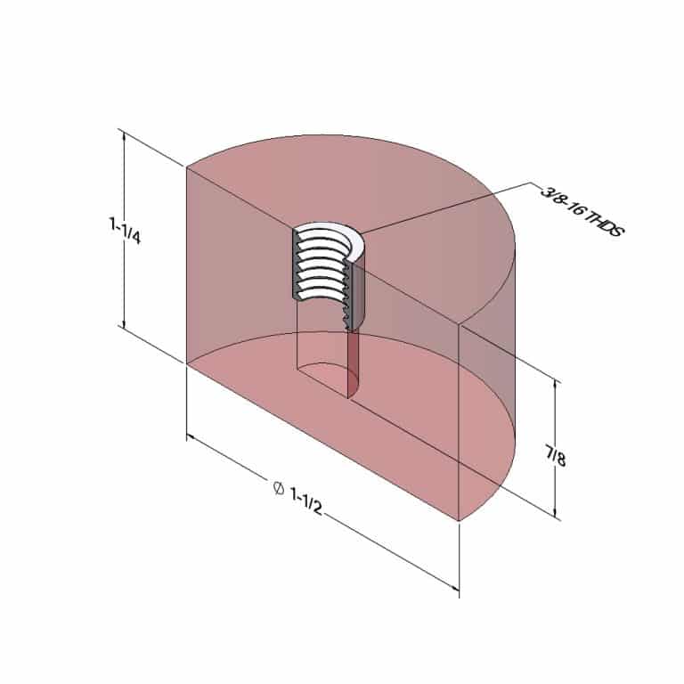 1-1/2" Round Bumper - ROF003 3 1-1/2" Round Bumper - ROF003