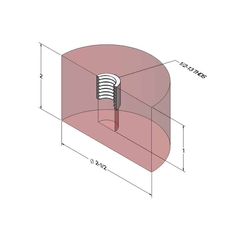 2-1/2" Round Bumper - ROF005 3 2-1/2" Round Bumper - ROF005