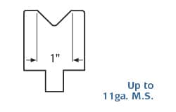 thumbnail image 2 of RITEWAY Press Brake Die 90 Degree 1/2 Inch V Opening - 24 Inch Forming Die #26 2 of 6